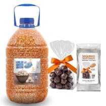 milho mushroom galão 4,5 kilo + 200 Saquinhos Sanfonados Para Pipoca Gourmet milho mushroom galão 4,5 kilo + 200 Saquinhos Sanfonados Para Pipoca Gourmet