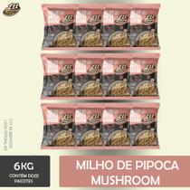 Milho Mushroom Redondinho Pipoca Gourmet Linha Premium 6 Kilos