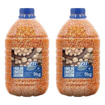 Milho Para Pipoca Mushroom 18 Kilo 2 Galão Super Grão Ltt