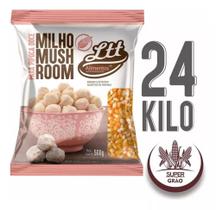 Milho Pipoca Mushroom Gourmet Fardo 24kg Super Grão Ltt - Ltt Alimentos