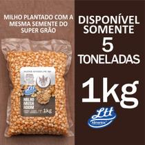 Milho Pipoca Mushroom Gourmet Ltt Alimentos 1kg Super Grão