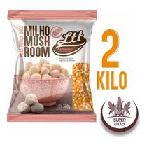 Milho Pipoca Mushroom Gourmet Ltt Alimentos 2kg Super Grão