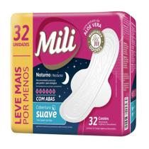 Mili Absorvente Noturno C/ Abas C/32