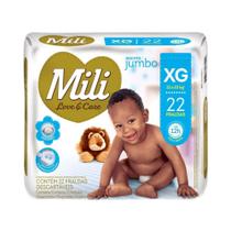 Mili Love Care Fralda Infantil Jumbo Xg C/22