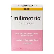 Milimetric Skin Care Ácido Hialurônico e Silício 30 caps - cimed