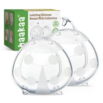 Milk Collector haakaa Ladybug 75mL 2 PCS de silicone sem BPA Milk Collector haakaa Ladybug 75mL 2 PCS de silicone sem BPA