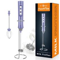 Milk Frother FoodVille MF02 Recarregável com Batedor de Aço Inoxidável