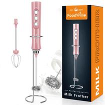 Milk Frother FoodVille MF02 Recarregável com Batedor de Aço Inoxidável Milk Frother FoodVille MF02 Recarregável com Batedor de Aço Inoxidável