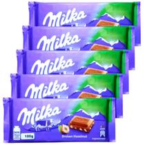 Milka hazelnut 100gr kit com 5