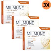 Milmune 3 Unidades Com 30 Comp Cada Caixa Aumentar Imunidade - ECOFITUS