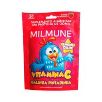 Milmune Vitamina C Galinha Pintadinha Com 30 Goma Morango - Ecofitus