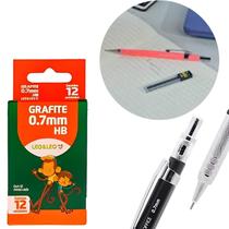 Mina Grafite Hb Lapiseira Resistente 12 Un 0.7Mm
