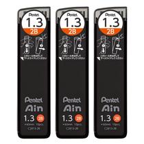 Mina Mecánica Pentel Ain AMZ-XC28132B3P 1.3 mm 2B, 3 Unidades