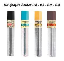 Minas De Grafite 0,3 - 0,7 - 0,9 0,5mm Unidades - Pentel
