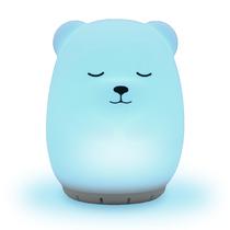 Mindfulness 'Breathing Bear' Luz respiratória de meditação visual guiada 4-7-8 Dispositivo 3 em 1 com luz noturna e máquina de ruído para TDAH, ansiedade, alívio do estresse e sono Presente para crianças, mulheres adultas e homens (urso)