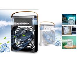 Mine ar condicionado portátil PRETO 4 em 1 umidificador ventilador aromatizador e ar gelado