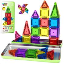 Minecftoy Conjunto de 40 Peças de Blocos Magnéticos Mini para Viagem