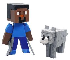 Minecraft - Black Edition com Lobo Cinza e picareta+espada