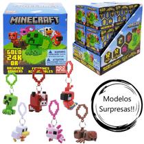 Minecraft Boneco Mini Chaveiro Surpresa Colecionável Série 1