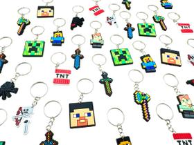Minecraft Chaveiro 10peças Lembrancinha Varaiads Tnt Mimo Minecraft Chaveiro 10peças Lembrancinha Varaiads Tnt Mimo