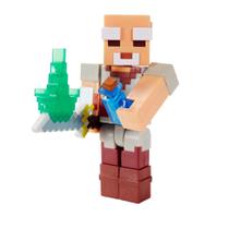 Minecraft Dungeons 3.25-in Collectible Pake Battle Figure and Accessories, Baseado em videogame, jogo de história imaginativa para meninos e meninas de 6 anos e mais velho