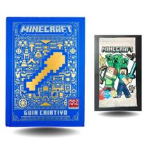 Minecraft Guia Criativo (Livro Oficial Ilustrado) + Cards Para Colorir Pacote Com 4 Unidades