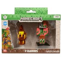 Minecraft Pack 2 Mini Figuras Piglin e Zombie Piglin Multikids Minecraft Pack 2 Mini Figuras Piglin e Zombie Piglin Multikids