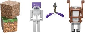 Minecraft Skeleton Craft-a-Block 2-Pk, Action Figures &amp Toys to Create, Explore and Survive, Authentic Pixelated Designs, Collectible Gifts for Kids Age 6 Year and Older