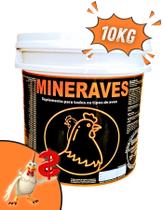 Mineraves 3kg Suplemento para Ração Aves Pintinho Crescimento Postura Galinha Caipira Frango Granja Avicultura