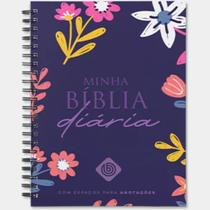 Minha Bíblia Diária Flores NVI Com Espaços Para Anotações Capa Dura Azul Minha Bíblia Diária Flores NVI Com Espaços Para Anotações Capa Dura Azul