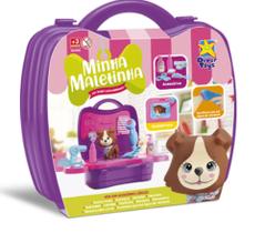 Minha Maletinha PET SHOP CACHORRINHO COM DUCHA E BANHEIRA/ACESSORIOS/SAI AGUA REF.:8138 - DIVERTOYS