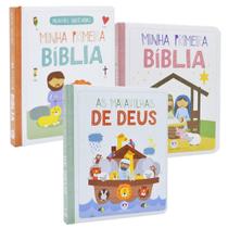 Minha Primeira Bíblia Infantil De Palavras Ilustradas 3 Vols
