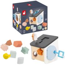 Minha Primeira Caixa de Formas Brinquedo Educativo Madeira