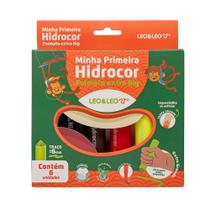 Minha Primeira Hidrocor Extra Big - Caixa com 6 Canetas Leo&Leo Leonora - 10607 Minha Primeira Hidrocor Extra Big - Caixa com 6 Canetas Leo&Leo Leonora - 10607