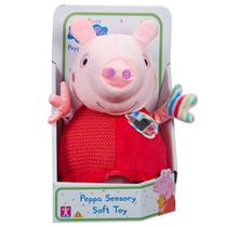 Minha Primeira Pelúcia Bebe Sensorial com Som - Peppa Pig - Sunny Brinquedos