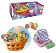 Minhas Comprinhas Happy Shop Brinquedo Infantil Com 27 Peças - Zuca Toys