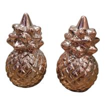 Mini Abacaxi Rosê Gold - Enfeite Decorativo. 2 Pçs.