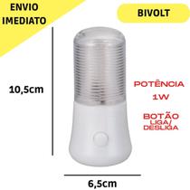 Mini Abajur De Tomada Led Vertical Bivolt Envio Imediato