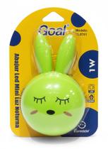 Mini Abajur De Tomada Luminária Led Infantil Coelho Bivolt