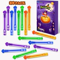 Mini abóbora de Halloween Bubble Wands Kannove, pacote com 20 unidades para crianças Mini abóbora de Halloween Bubble Wands Kannove, pacote com 20 unidades para crianças