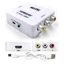 Mini Adaptador Av Rca Conversor Para HDMI 1080p HD Vídeo