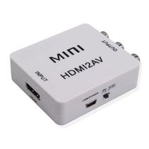 Mini Adaptador Conversor Áudio E Vídeo Rca Para Hdmi Av2hdmi Mini Adaptador Conversor Áudio E Vídeo Rca Para Hdmi Av2hdmi
