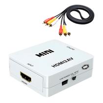 Mini Adaptador Conversor Conector HDMI para AV RCA Mini Adaptador Conversor Conector HDMI para AV RCA