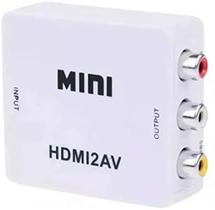 Mini Adaptador Conversor D Hdmi P/ Video 3rca Av Cabo Hdmi - hdmi mk