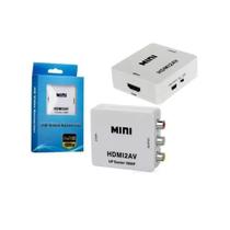 Mini Adaptador Conversor de AV Para VGA Full HD 1080p ( AV2VGA)