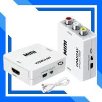 Mini adaptador conversor de hdmi p vídeo 3rca av Mini adaptador conversor de hdmi p vídeo 3rca av
