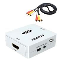 Mini Adaptador Conversor HDMI p/ RCA AV Vídeo e Áudio TV - Marca Mini Adaptador Conversor HDMI p/ RCA AV Vídeo e Áudio TV - Marca