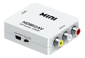 Mini Adaptador Conversor Hdmi2Av Entrada Hdmi Para Saida Av