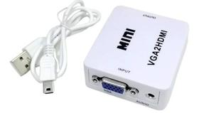 Mini Adaptador Conversor Vga- 2hdmi Entrada Vga E Saida Hdmi