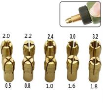 Mini Adaptador De Mandril De Broca 0.5mm-3.2mm, Micro Pinça De Latão Compatível Com Dremel Para